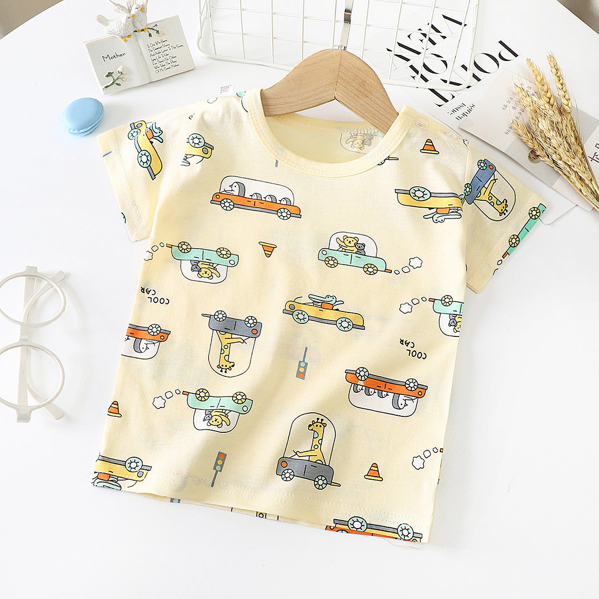 Baby & Kids Cotton T-Shirt - Short Sleeve Undershirt
