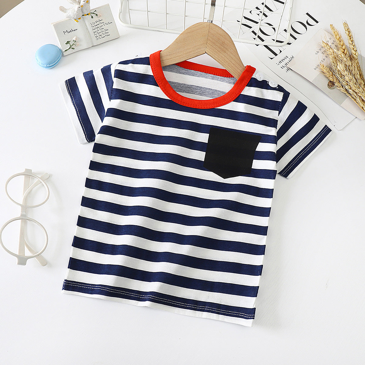 Baby & Kids Cotton T-Shirt - Short Sleeve Undershirt