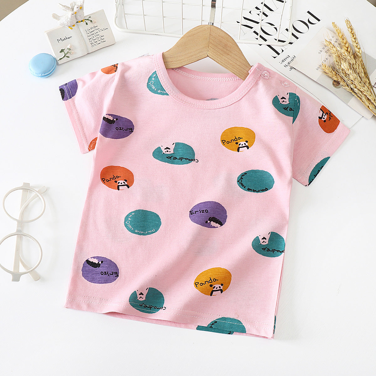 Baby & Kids Cotton T-Shirt - Short Sleeve Undershirt