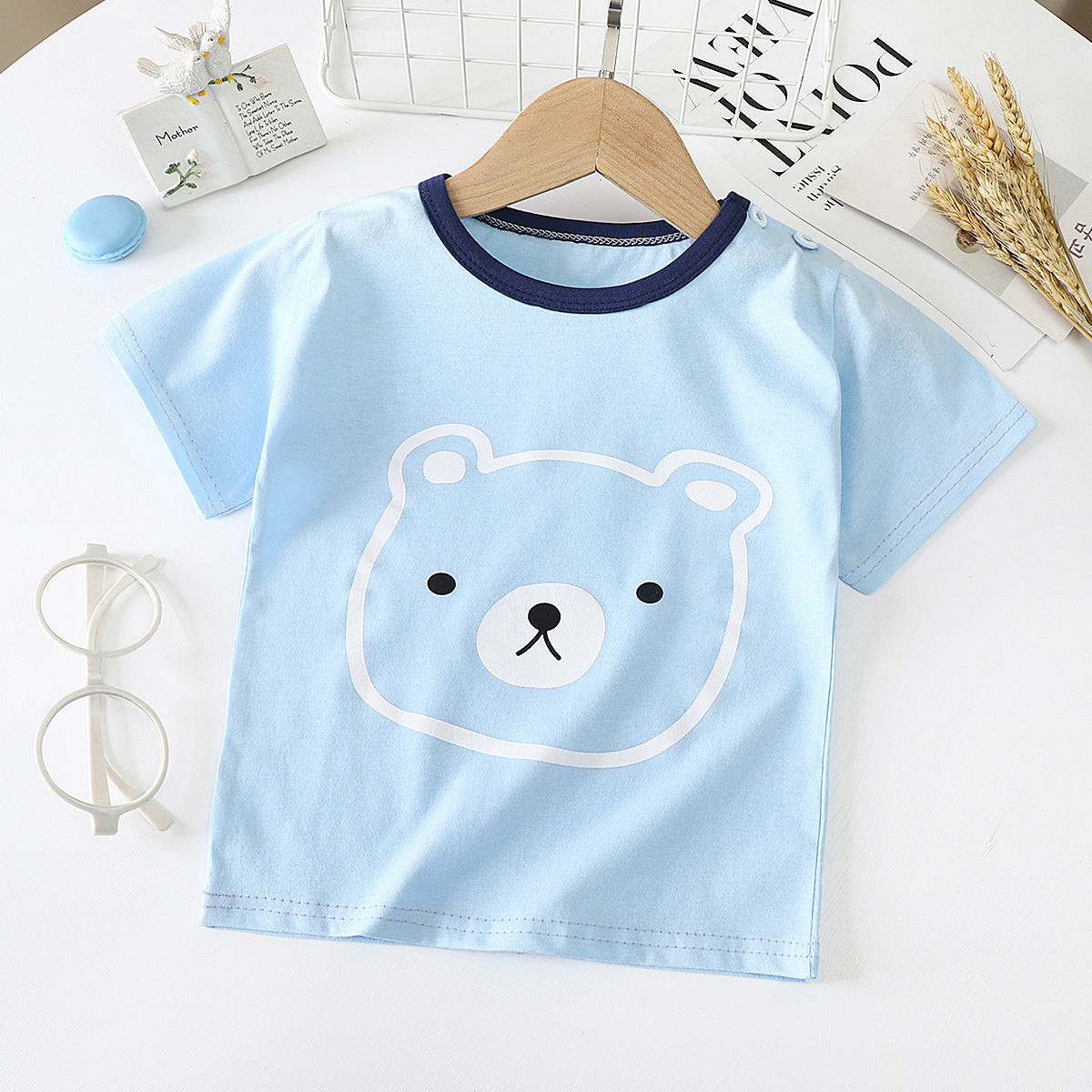 Baby & Kids Cotton T-Shirt - Short Sleeve Undershirt
