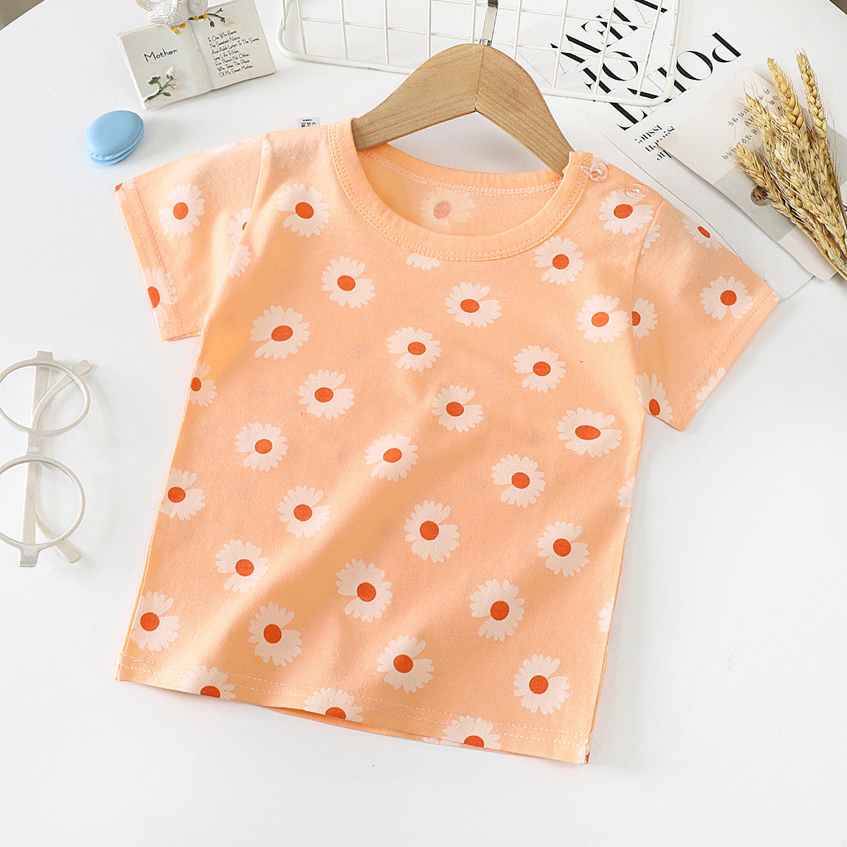 Baby & Kids Cotton T-Shirt - Short Sleeve Undershirt