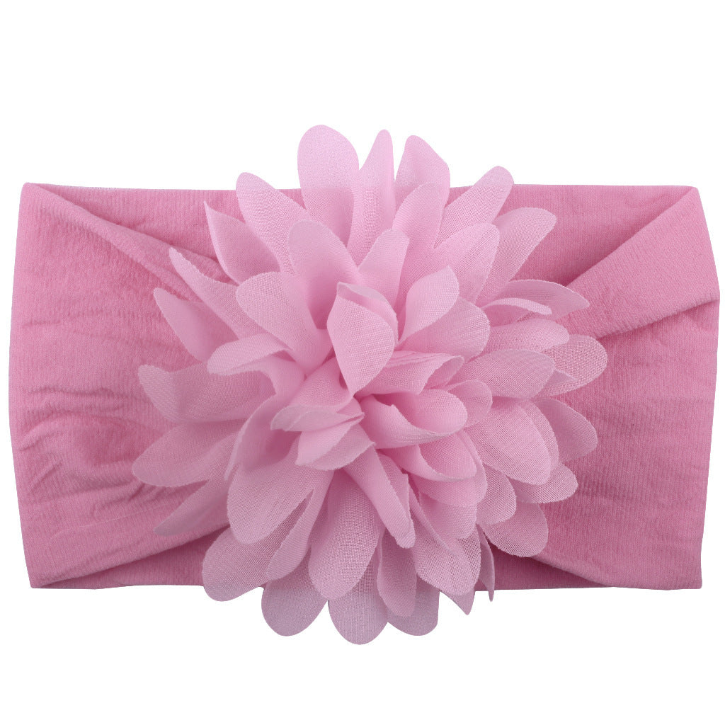 Baby Girl Flower Headbands - Soft Chiffon Hair Bows