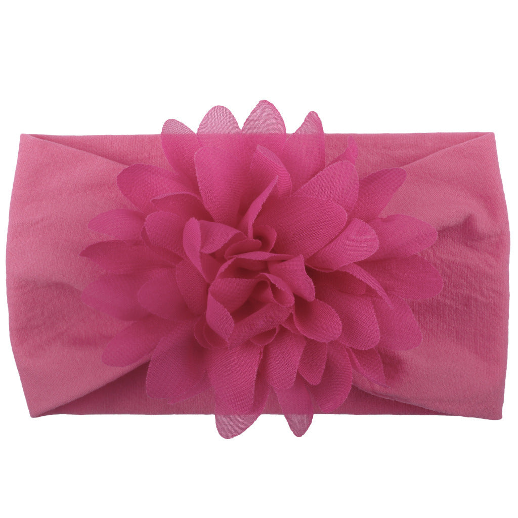 Baby Girl Flower Headbands - Soft Chiffon Hair Bows