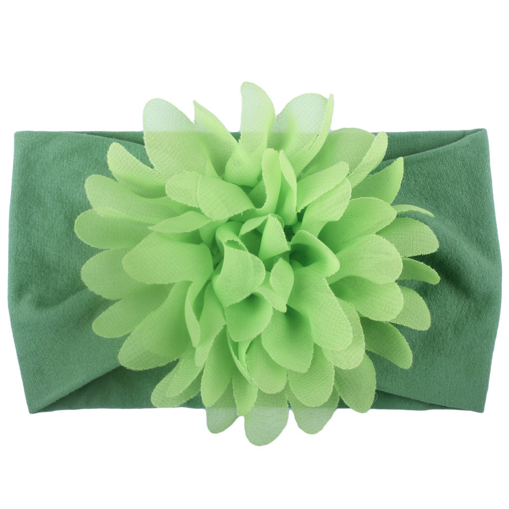 Baby Girl Flower Headbands - Soft Chiffon Hair Bows