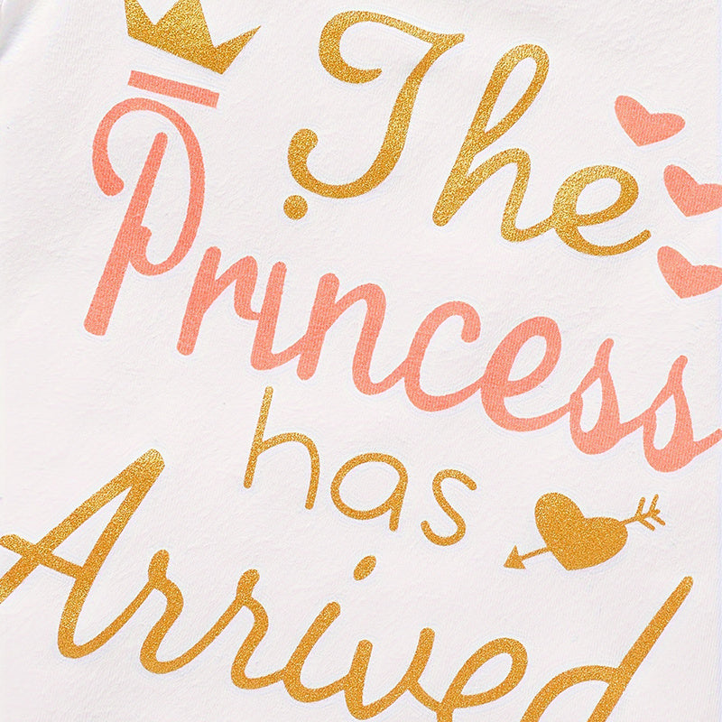 Baby Girl Coming Home Outfit - 3-Piece Romper Tutu Skirt Headband Set for Newborn