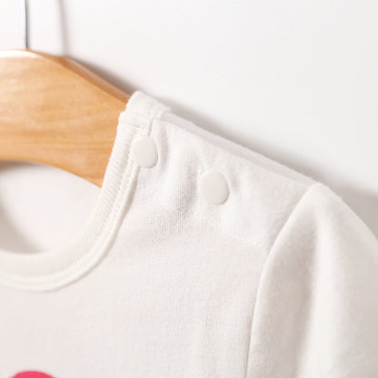 Baby Short Sleeve Triangle Romper - Cotton Bodysuit
