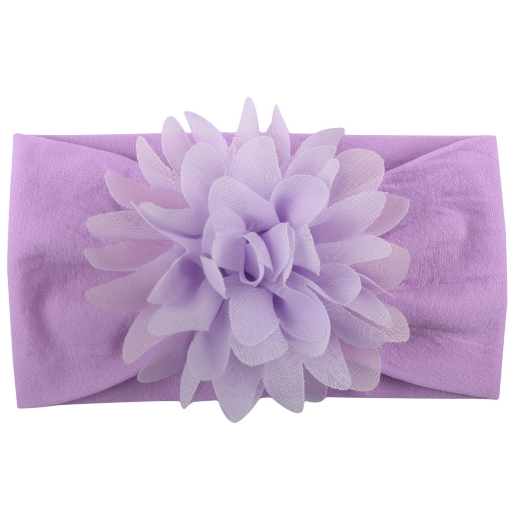 Baby Girl Flower Headbands - Soft Chiffon Hair Bows