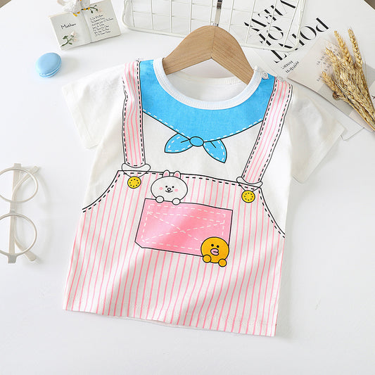 Baby & Kids Cotton T-Shirt - Short Sleeve Undershirt