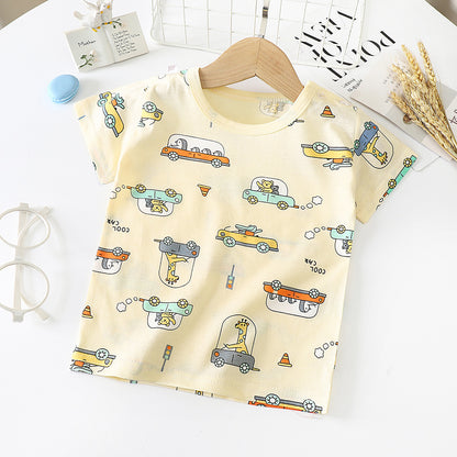 Baby & Kids Cotton T-Shirt - Short Sleeve Undershirt