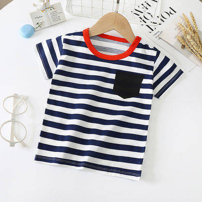 Baby & Kids Cotton T-Shirt - Short Sleeve Undershirt