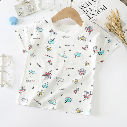 Baby & Kids Cotton T-Shirt - Short Sleeve Undershirt