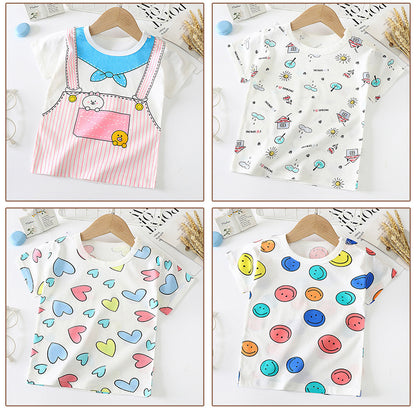 Baby & Kids Cotton T-Shirt - Short Sleeve Undershirt