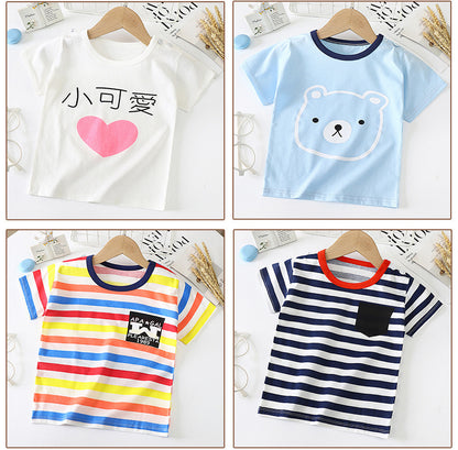 Baby & Kids Cotton T-Shirt - Short Sleeve Undershirt