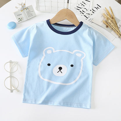 Baby & Kids Cotton T-Shirt - Short Sleeve Undershirt