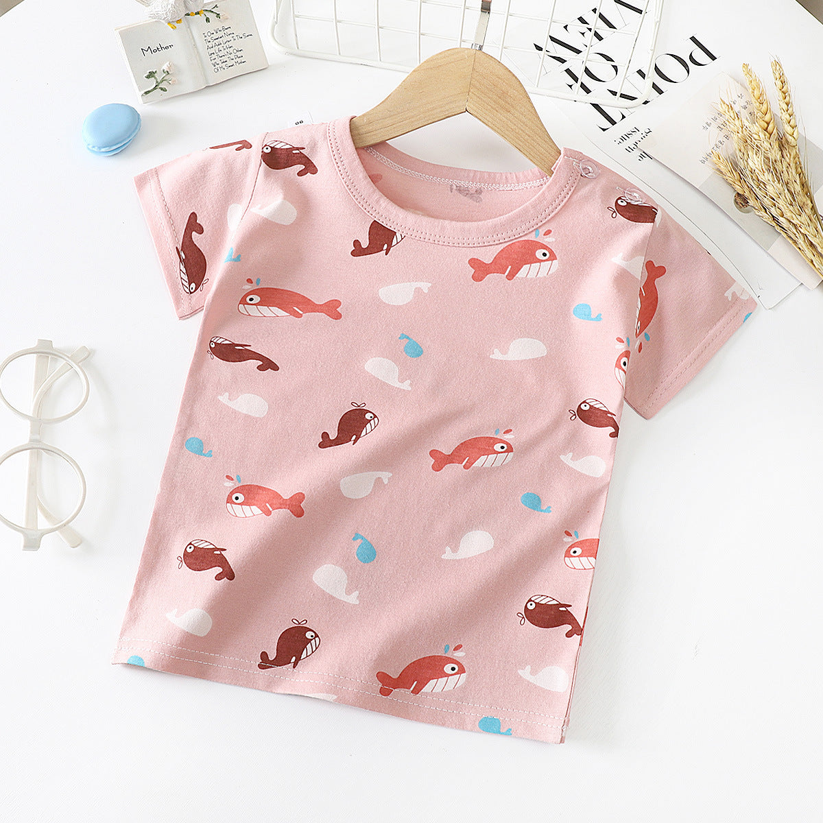 Baby & Kids Cotton T-Shirt - Short Sleeve Undershirt