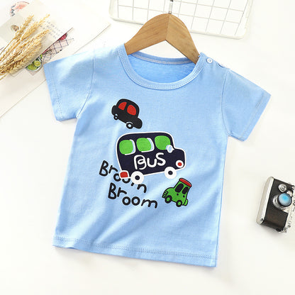 Baby & Kids Cotton T-Shirt - Short Sleeve Undershirt