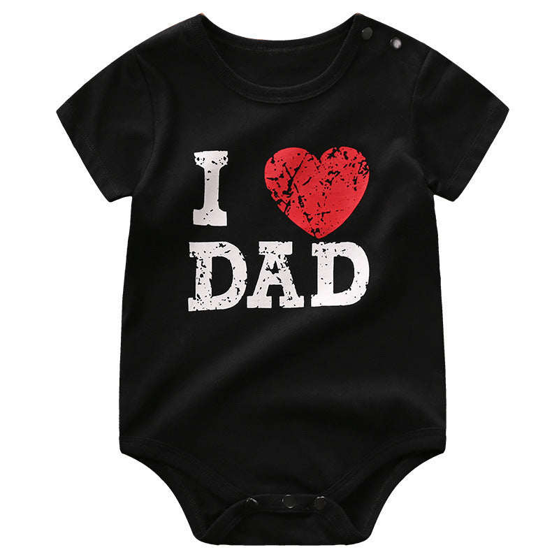 Baby Short Sleeve Triangle Romper - Cotton Bodysuit