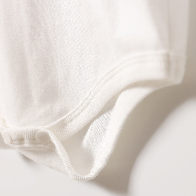 Baby Short Sleeve Triangle Romper - Cotton Bodysuit