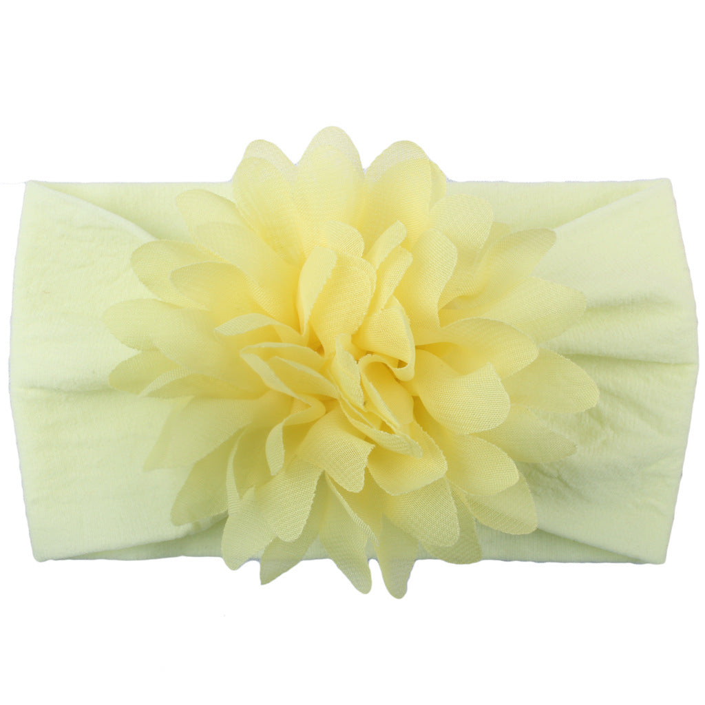 Baby Girl Flower Headbands - Soft Chiffon Hair Bows