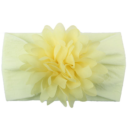 Baby Girl Flower Headbands - Soft Chiffon Hair Bows