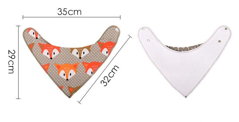 Baby Bibs 4-Pack Set - Soft Cotton Bandana Drool Bibs