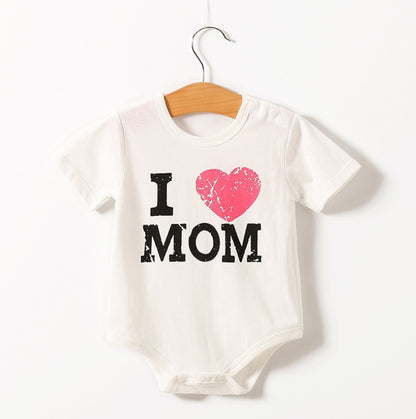 Baby Short Sleeve Triangle Romper - Cotton Bodysuit