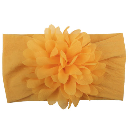 Baby Girl Flower Headbands - Soft Chiffon Hair Bows