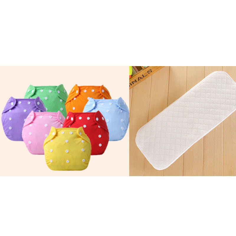 Reusable Cloth Diapers - Washable Adjustable Baby Pull-Up