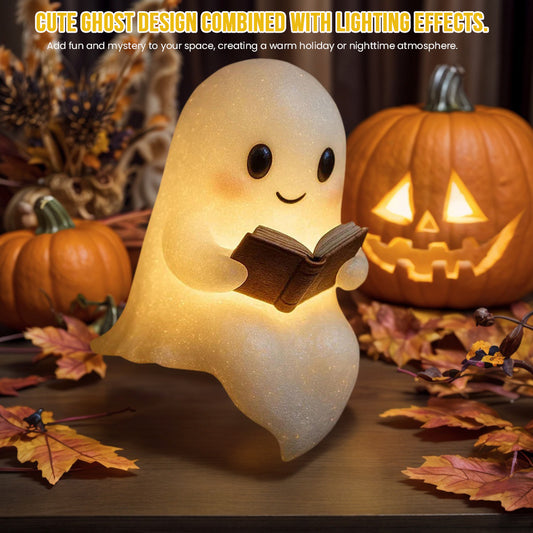 LED Ghost Night Light - Cute Halloween Bedside Lamp
