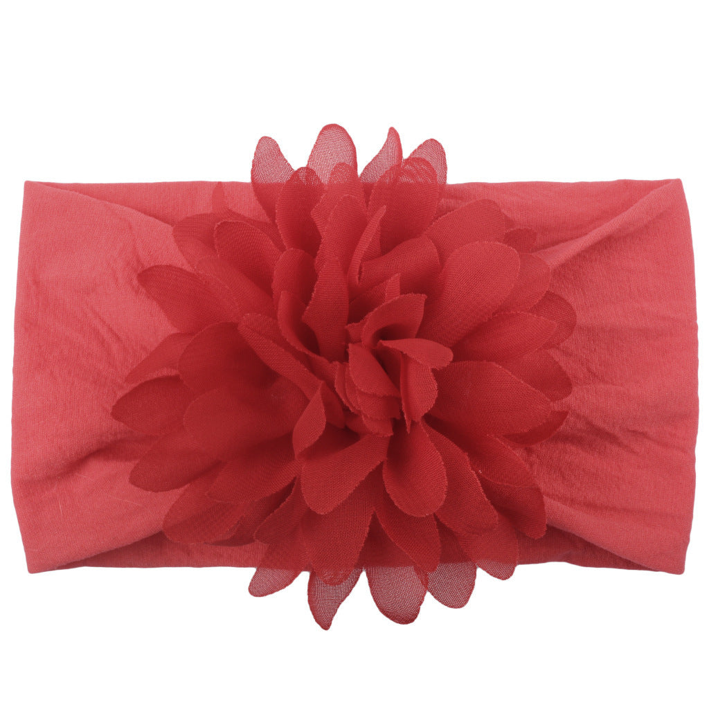 Baby Girl Flower Headbands - Soft Chiffon Hair Bows