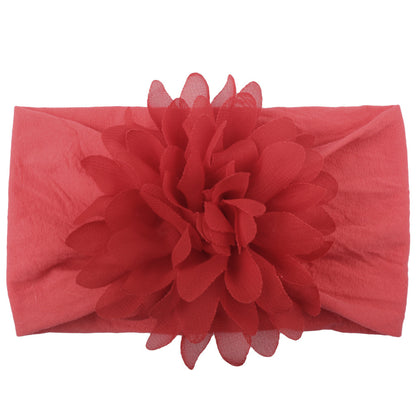 Baby Girl Flower Headbands - Soft Chiffon Hair Bows