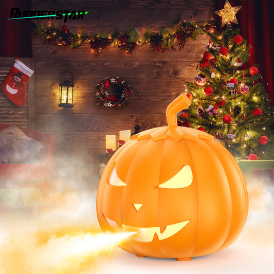 600W Halloween Pumpkin Fog Machine RGB LED Party Effects