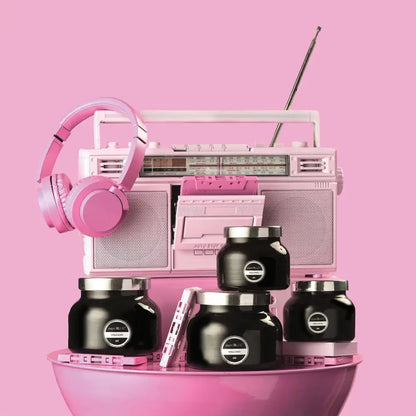 Capri Blue Volcano Scented Candles - Luxury Glass Jar Candles for Home Scented with Tropical Fruit & Sugared Citrus - Soy Wax Blend - Capri Blue Volcano - Black Color (8 Oz)