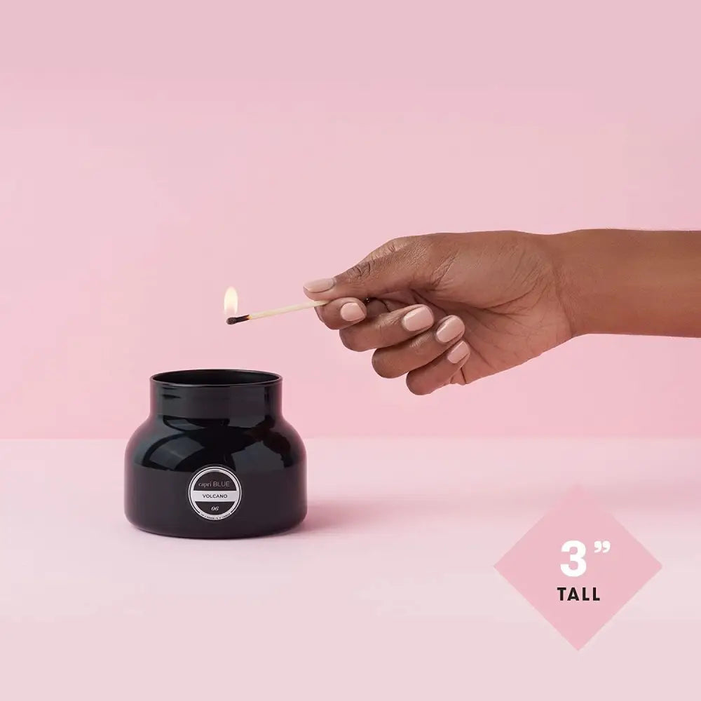 Capri Blue Volcano Scented Candles - Luxury Glass Jar Candles for Home Scented with Tropical Fruit & Sugared Citrus - Soy Wax Blend - Capri Blue Volcano - Black Color (8 Oz)