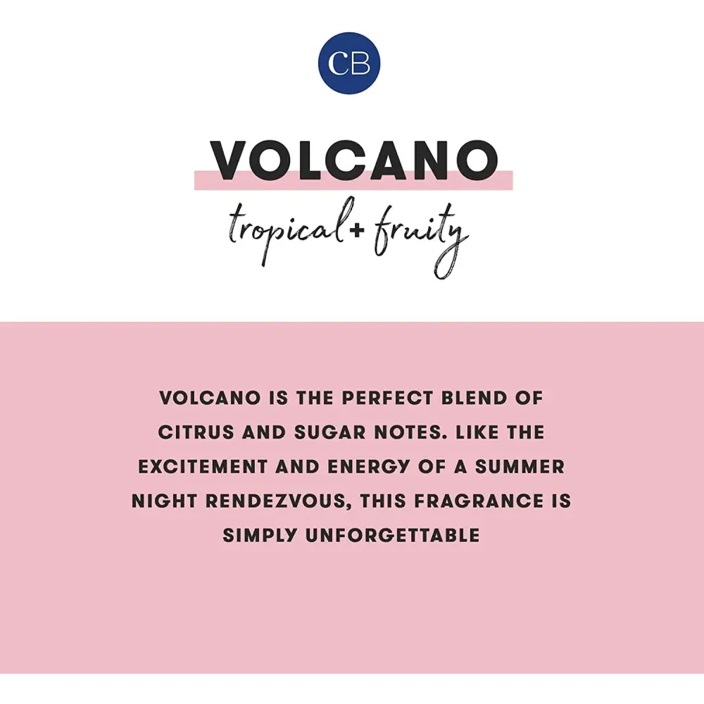 Capri Blue Volcano Scented Candles - Luxury Glass Jar Candles for Home Scented with Tropical Fruit & Sugared Citrus - Soy Wax Blend - Capri Blue Volcano - Black Color (8 Oz)
