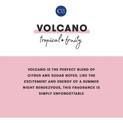 Capri Blue Volcano Scented Candles - Luxury Glass Jar Candles for Home Scented with Tropical Fruit & Sugared Citrus - Soy Wax Blend - Capri Blue Volcano - Black Color (8 Oz)