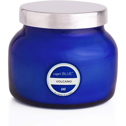 Capri Blue Volcano Scented Candles - Luxury Glass Jar Candles for Home Scented with Tropical Fruit & Sugared Citrus - Soy Wax Blend - Capri Blue Volcano - Black Color (8 Oz)