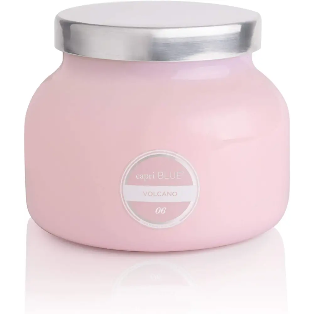 Capri Blue Volcano Scented Candles - Luxury Glass Jar Candles for Home Scented with Tropical Fruit & Sugared Citrus - Soy Wax Blend - Capri Blue Volcano - Black Color (8 Oz)