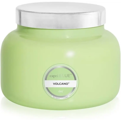 Capri Blue Volcano Scented Candles - Luxury Glass Jar Candles for Home Scented with Tropical Fruit & Sugared Citrus - Soy Wax Blend - Capri Blue Volcano - Black Color (8 Oz)