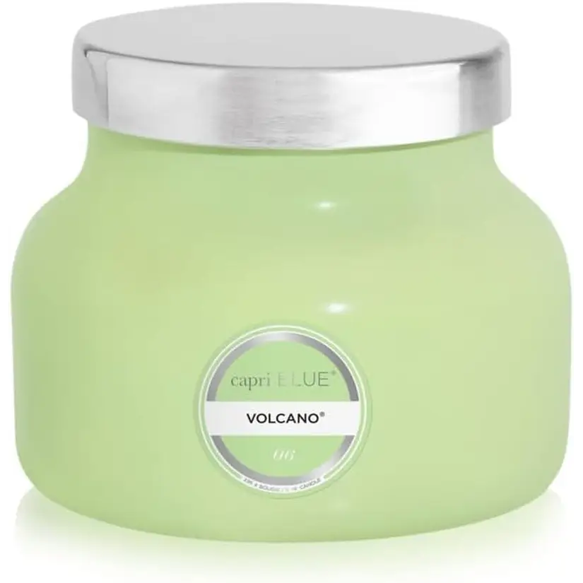 Capri Blue Volcano Scented Candles - Luxury Glass Jar Candles for Home Scented with Tropical Fruit & Sugared Citrus - Soy Wax Blend - Capri Blue Volcano - Black Color (8 Oz)