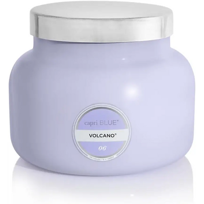 Capri Blue Volcano Scented Candles - Luxury Glass Jar Candles for Home Scented with Tropical Fruit & Sugared Citrus - Soy Wax Blend - Capri Blue Volcano - Black Color (8 Oz)