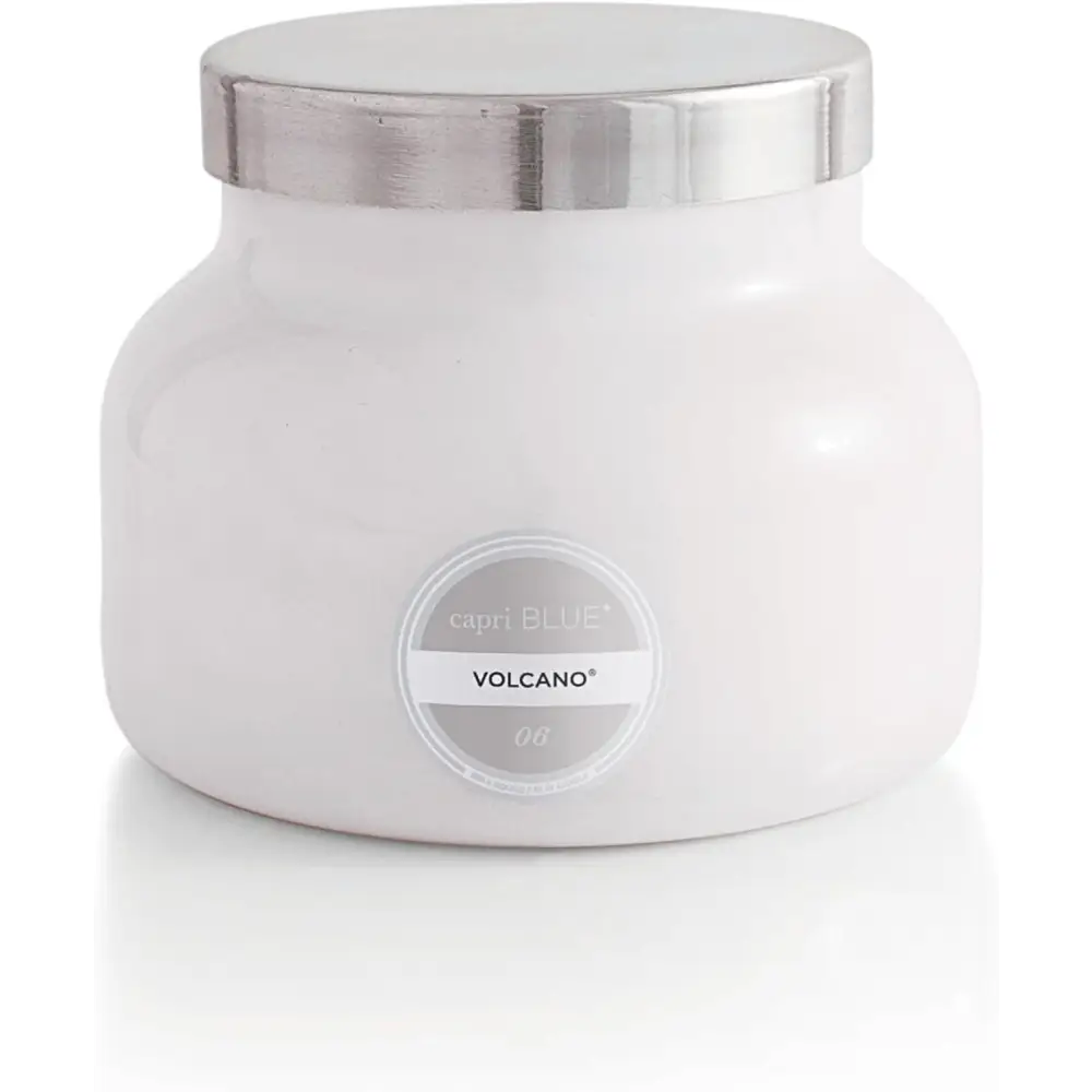 Capri Blue Volcano Scented Candles - Luxury Glass Jar Candles for Home Scented with Tropical Fruit & Sugared Citrus - Soy Wax Blend - Capri Blue Volcano - Black Color (8 Oz)