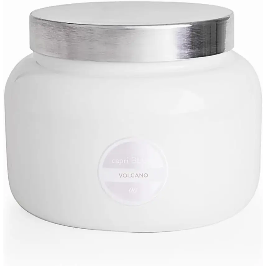 Capri Blue Volcano Scented Candles - Luxury Glass Jar Candles for Home Scented with Tropical Fruit & Sugared Citrus - Soy Wax Blend - Capri Blue Volcano - Black Color (8 Oz)