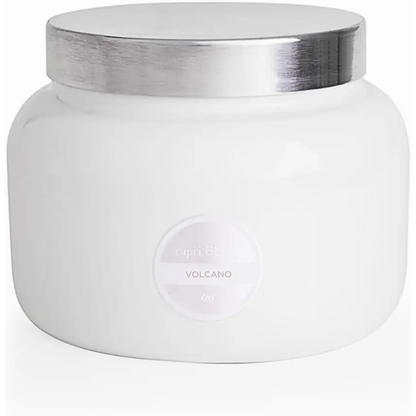 Capri Blue Volcano Scented Candles - Luxury Glass Jar Candles for Home Scented with Tropical Fruit & Sugared Citrus - Soy Wax Blend - Capri Blue Volcano - Black Color (8 Oz)