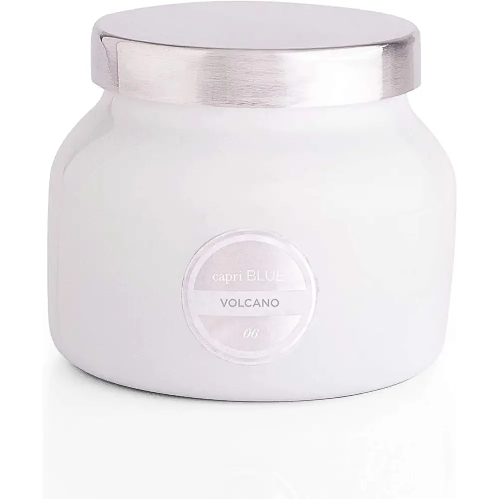 Capri Blue Volcano Scented Candles - Luxury Glass Jar Candles for Home Scented with Tropical Fruit & Sugared Citrus - Soy Wax Blend - Capri Blue Volcano - Black Color (8 Oz)