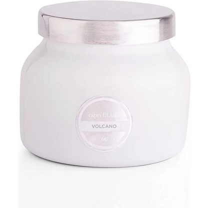 Capri Blue Volcano Scented Candles - Luxury Glass Jar Candles for Home Scented with Tropical Fruit & Sugared Citrus - Soy Wax Blend - Capri Blue Volcano - Black Color (8 Oz)