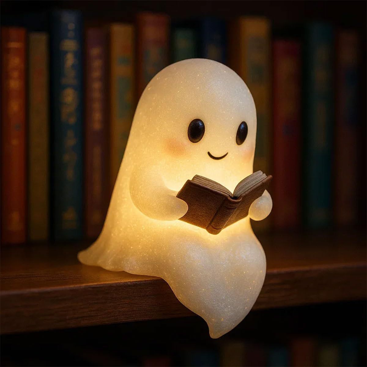 LED Ghost Night Light - Cute Halloween Bedside Lamp