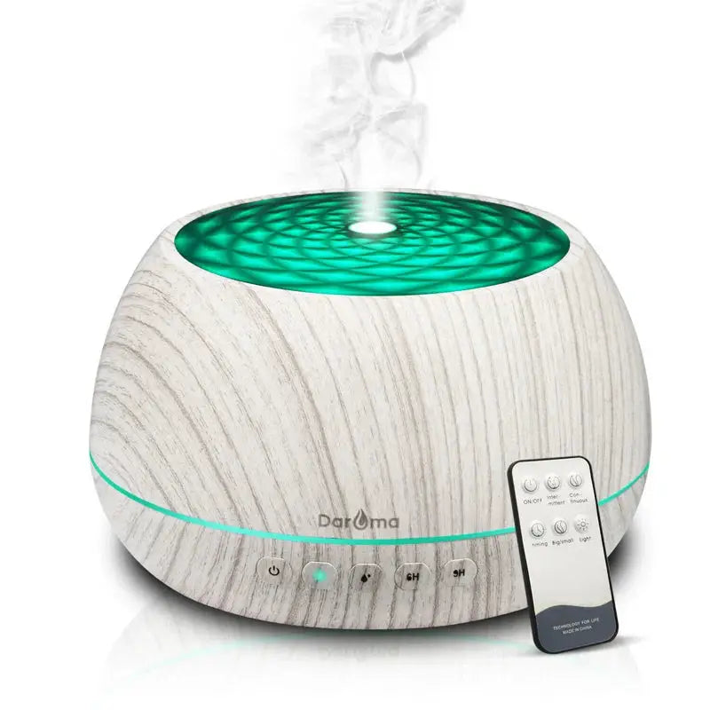 Danavera White Wood Grain Diffuser with green light and remote control