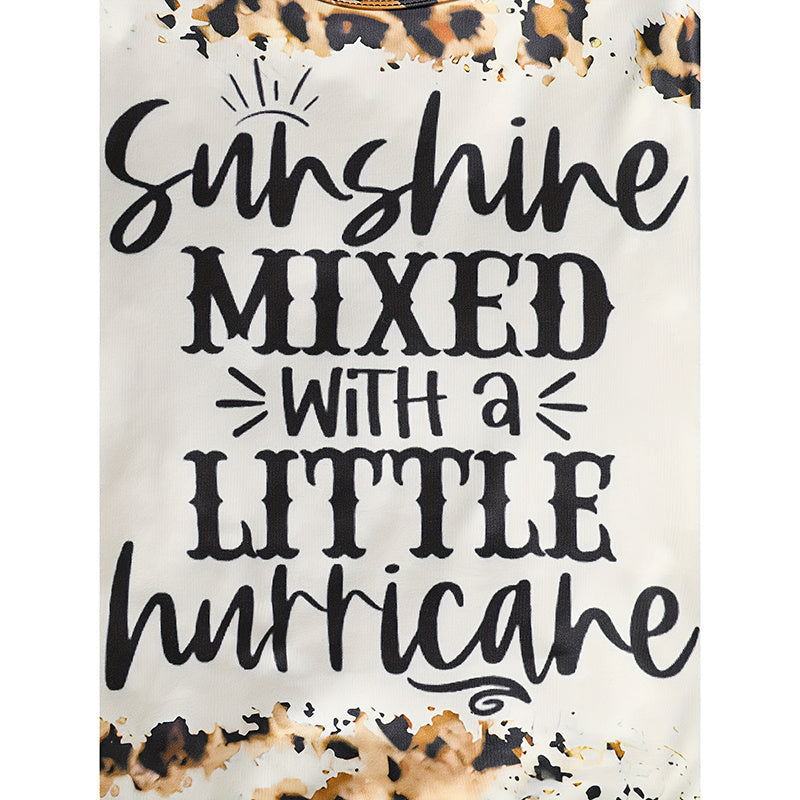 Toddler Girls Leopard Sweatshirt & Pants Set