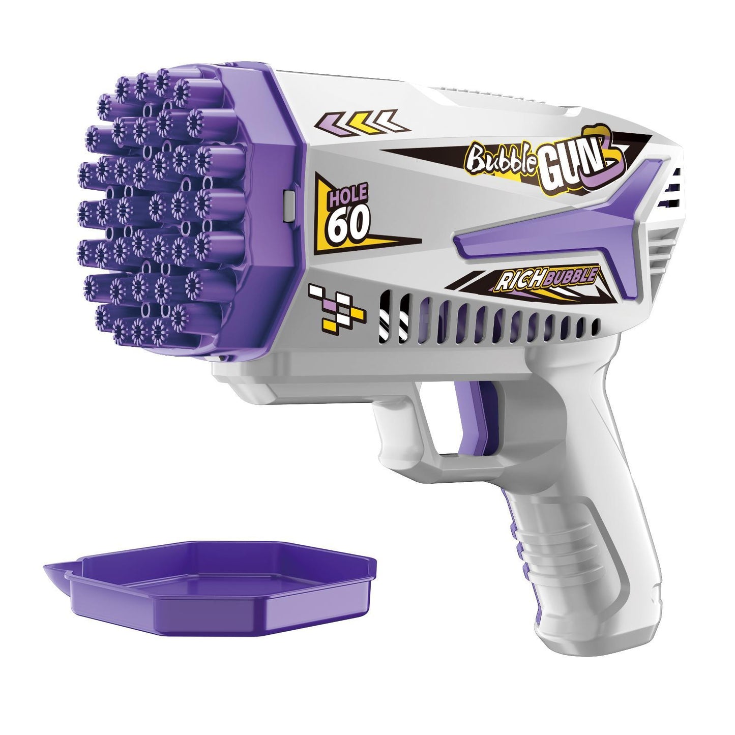Electric Bubble Gun - Outdoor Party Toy with LED Lights & Sound for Kids Ages 3+ | Automatic Bubble Machine for Summer Fun